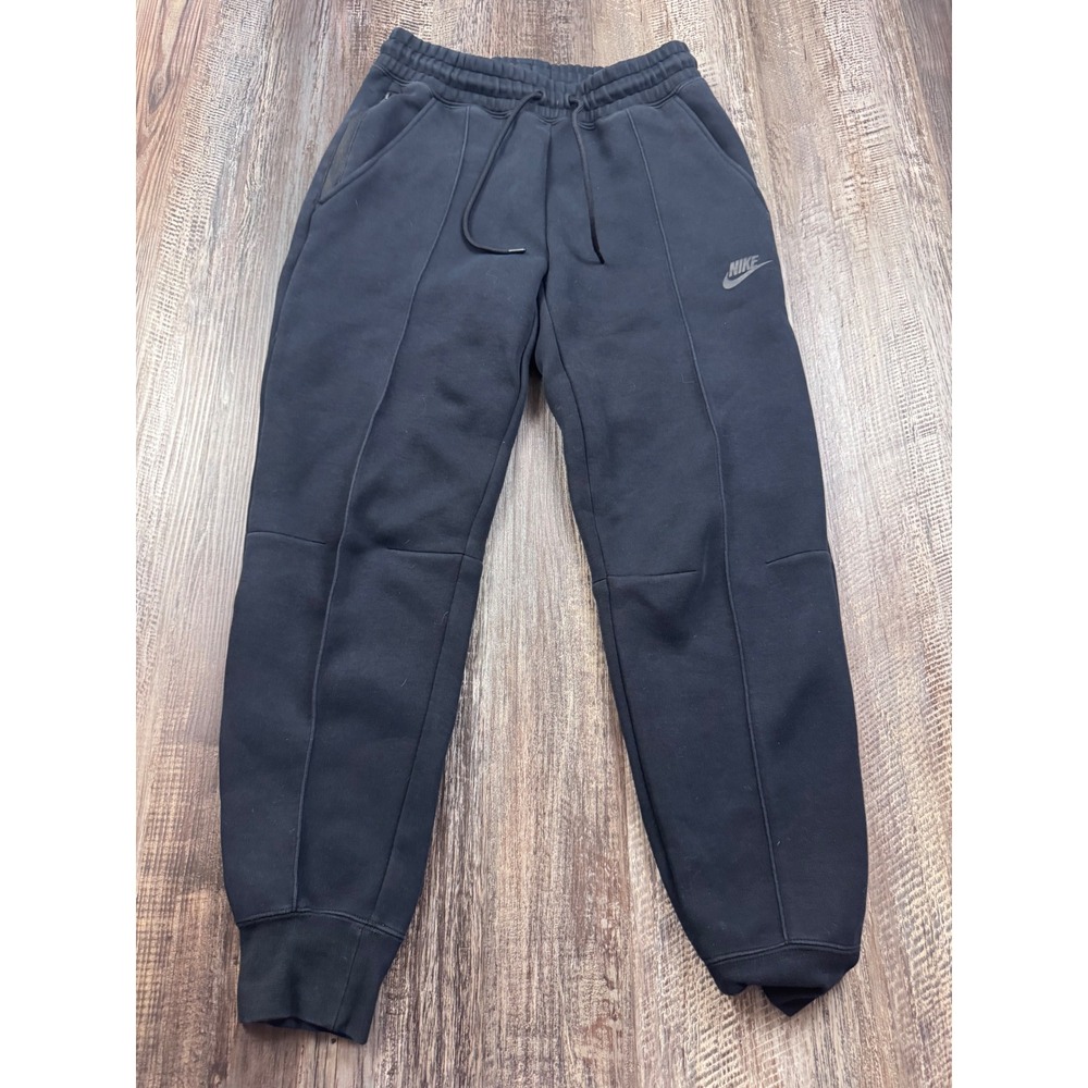 Nike Tech Fleece Joggers Black Tapered Sweatpants FB8330-010 Mens Small